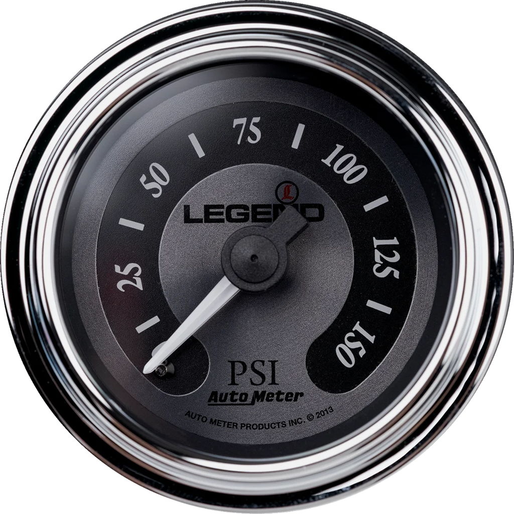 Legend Suspension Fairing Mounted LED Backlit PSI Gauges - Titanium - Main Product View