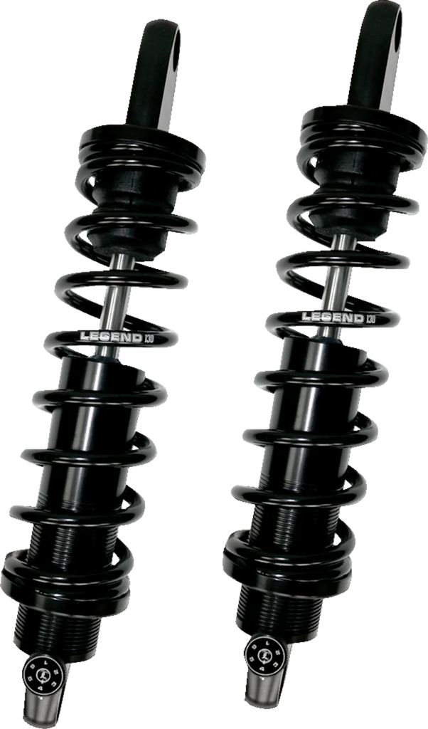 Legend Suspension REVO-A Adjustable Coil Suspension - Black - Heavy-Duty - 14" 1310-1123 fits Harley-Davidson XL - Back View