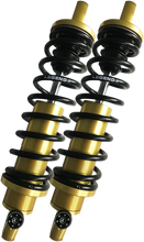 Load image into Gallery viewer, Legend Suspension REVO-A Adjustable Coil Suspension - Gold - Heavy-Duty - 13" 1310-1782 fits Harley-Davidson Dyna - Side View