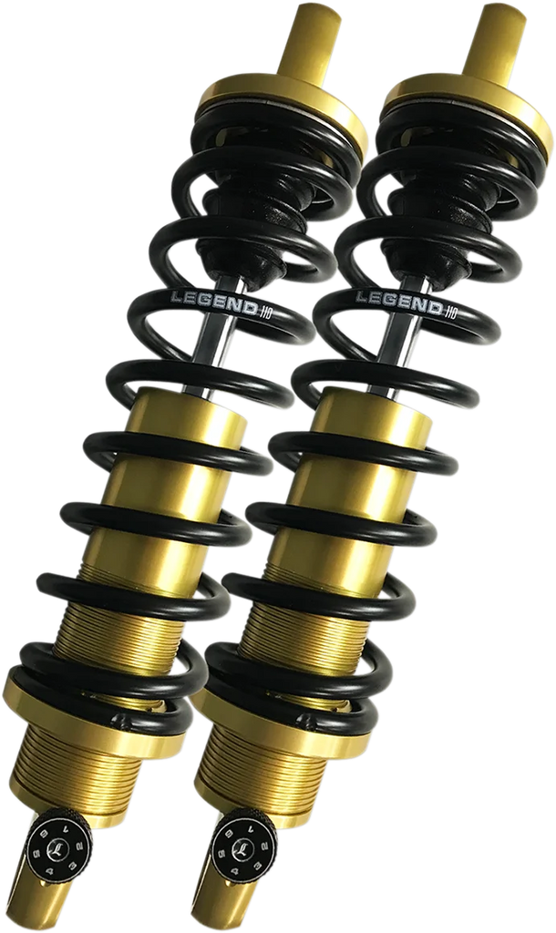 Legend Suspension REVO-A Adjustable Coil Suspension - Gold - Standard - 13" 1310-1748 fits Harley-Davidson XL - Side View