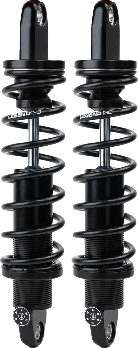 Legend Suspension REVO-A Heavy-Duty - Black - 13.6" 1310-2312 fits Harley-Davidson Triglide - Back View