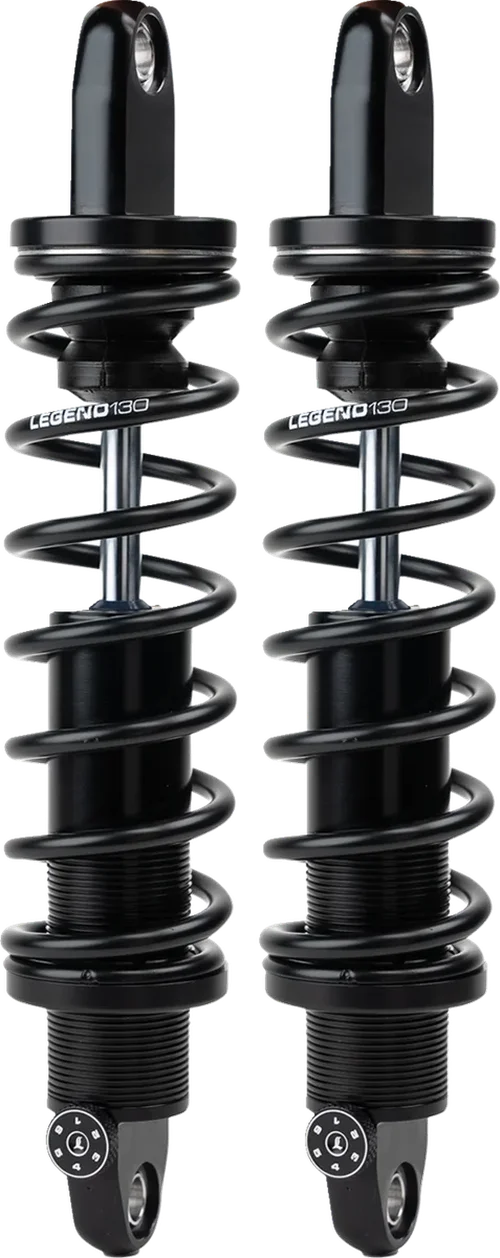 Legend Suspension REVO-A Heavy-Duty - Black - 13.6" 1310-2312 fits Harley-Davidson Triglide - Back View