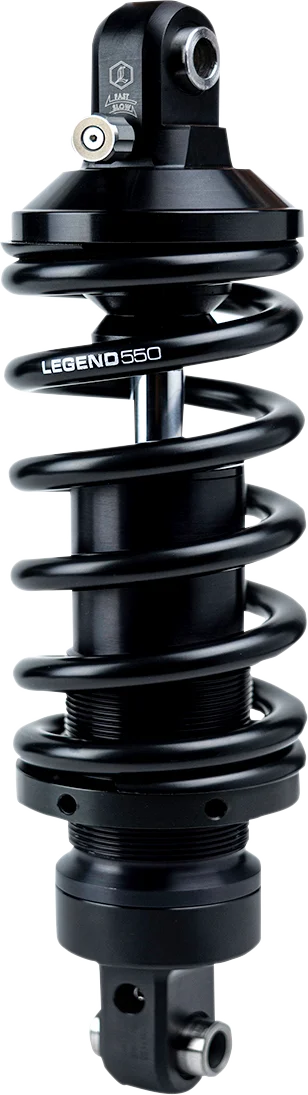 Legend Suspension REVO-A Mono Shock - 13" - Heavy Duty 1310-2250 fits Harley-Davidson Softail Models M-Eight - Back View