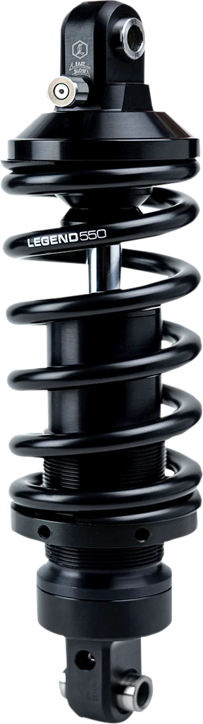 Legend Suspension REVO-A Mono Shock - 13" - Heavy Duty 1310-2250 fits Harley-Davidson Softail Models M-Eight - Back View