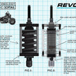 Load image into Gallery viewer, Legend Suspension REVO-A Shock - Heavy Duty fits 2000-2017 Harley-Davidson Softail Models - Side View