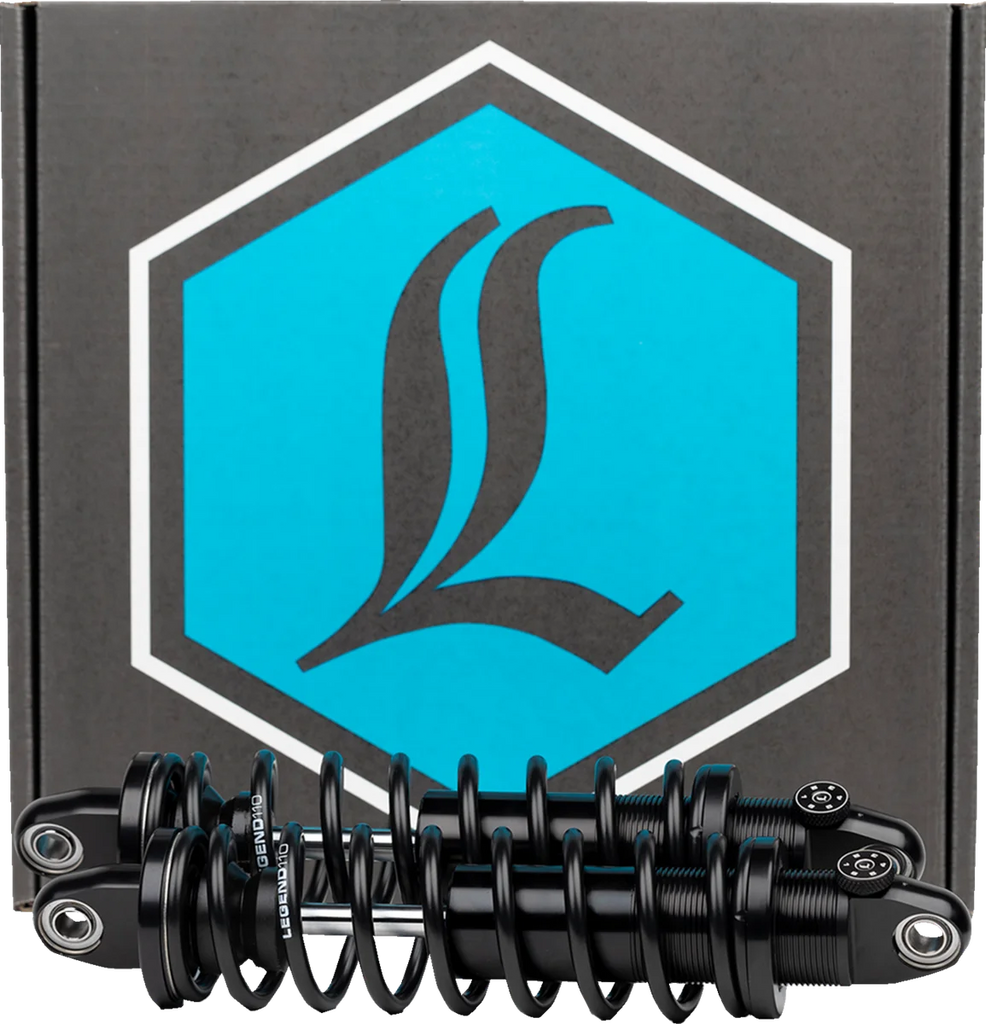 Legend Suspension REVO-A Shocks - Black - 13" fits 1999+ Harley-Davidson FL - Main Product View