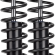 Load image into Gallery viewer, Legend Suspension REVO-A Shocks - Black - 13" fits 1999+ Harley-Davidson FL - Side View