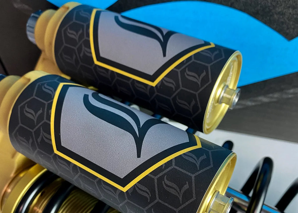 Legend Suspension REVO ARC Canister Decal - Gold 43202402 - Side View