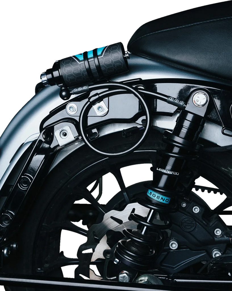 Legend Suspension REVO ARC External Reservoir Mount - Side View
