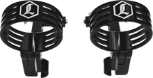 Load image into Gallery viewer, Legend Suspension REVO ARC External Reservoir Mounts - Black - Side View