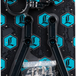 Load image into Gallery viewer, Legend Suspension REVO ARC External Reservoir Mounts - Black - Back View