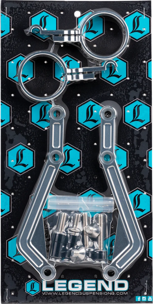 Legend Suspension REVO ARC External Reservoir Mounts - Clear - Back View