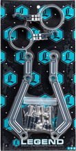 Load image into Gallery viewer, Legend Suspension REVO ARC External Reservoir Mounts - Clear - Back View