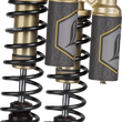 Load image into Gallery viewer, Legend Suspension REVO ARC Piggyback Shocks - Heavy Duty - Gold - 14" fits 1984-2000 Harley-Davidson FXR - Main Product View