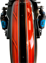 Load image into Gallery viewer, Legend Suspension REVO ARC Piggyback Shocks - Standard - Black - 14" fits 1984-2000 Harley-Davidson FXR - Additional View 5