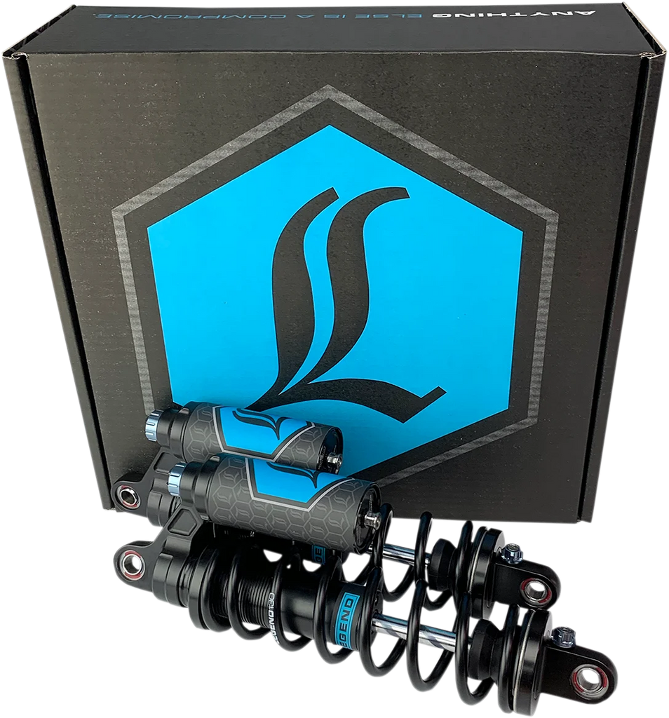 Legend Suspension REVO ARC Piggyback Shocks - Standard - Black - 14" fits 1999-2017 Harley-Davidson Dyna - Additional View 5