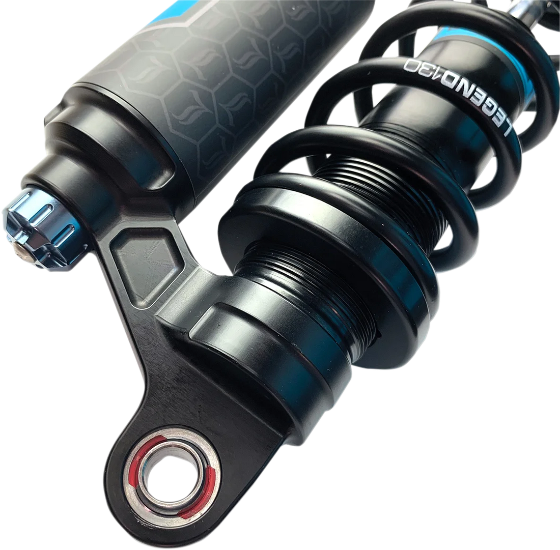Legend Suspension REVO ARC Piggyback Shocks - Standard - Black - 14" fits 2004+ Harley-Davidson Sportster - Additional View 7