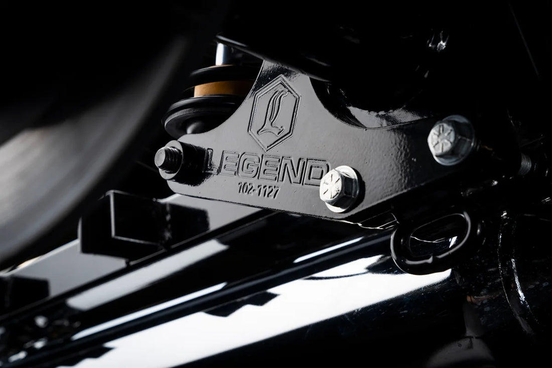 Legend Suspension Rear Lift Kit fits Harley-Davidson Tri-Glide - Side View