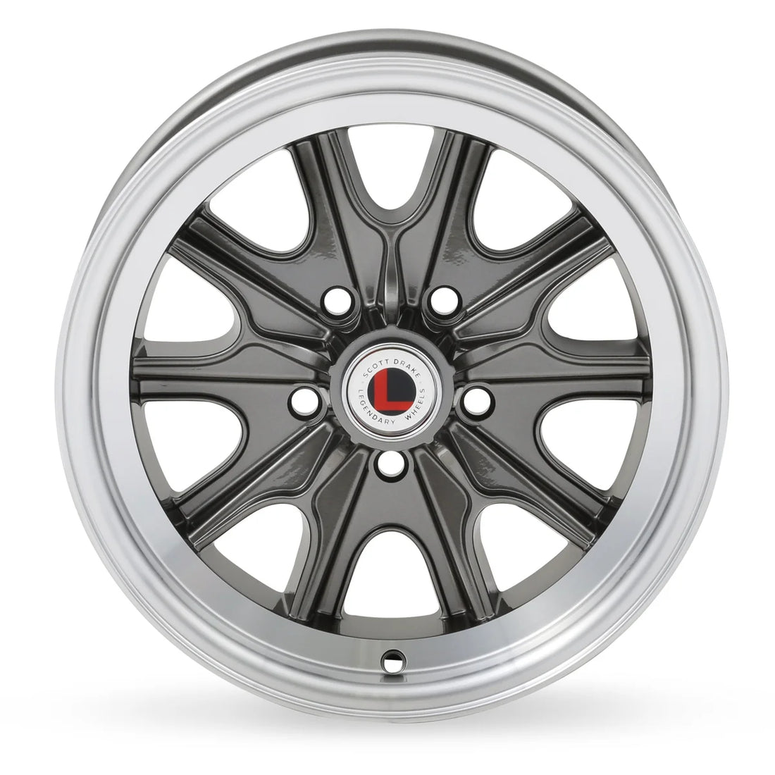 Legendary WheelsLegendary Wheels HB45 - 15x7 - 5x4.5 - 4.25 BS - Charcoal/MachinedLW90-50754B - Side View