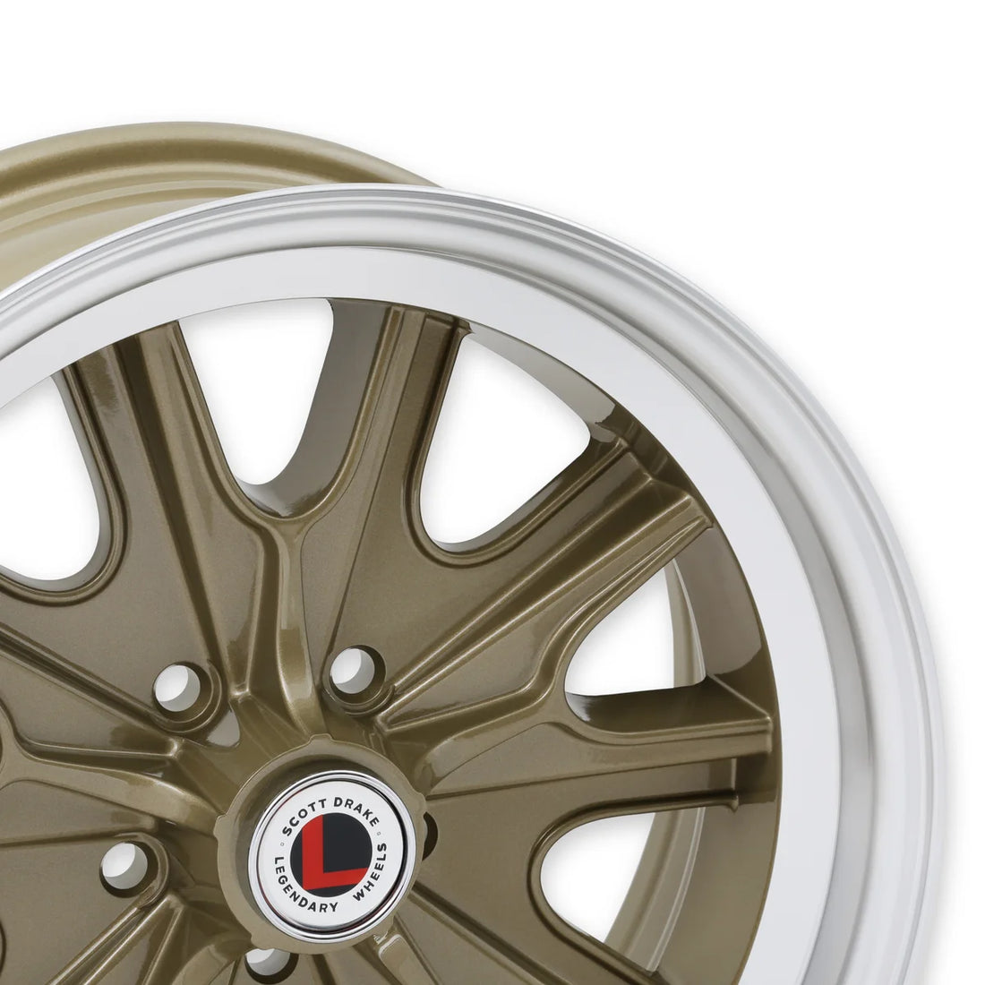 Legendary WheelsLegendary Wheels HB45 - 17x8 - 5x4.5 - 4.75 BS - Gold HazeLW90-70854F - Back View