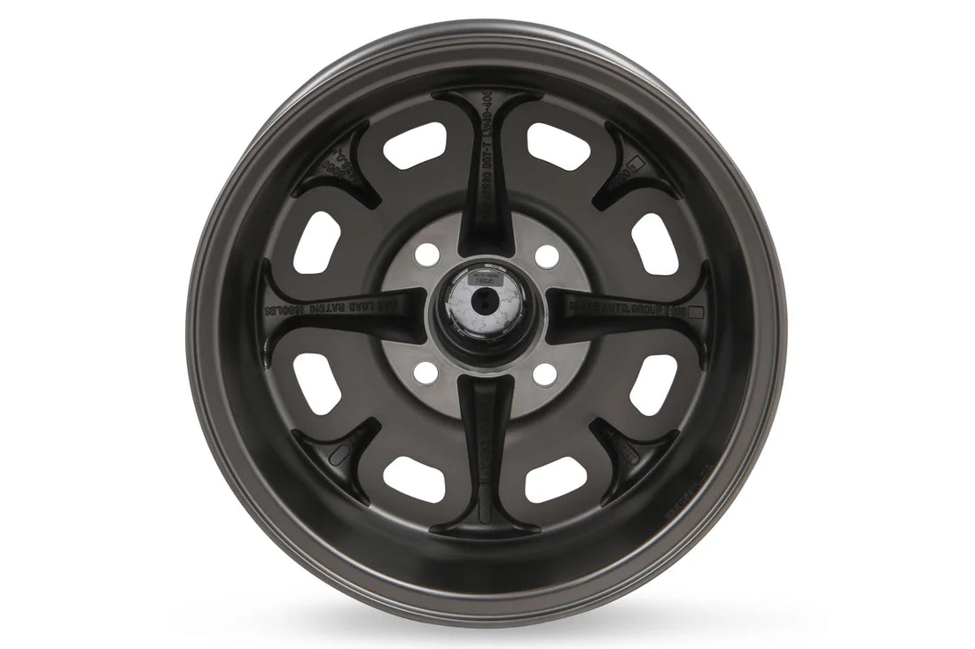 Legendary WheelsLegendary Wheels Magnum 400 - 14x6 - 4x4.5 - 3.75 BS - Charcoal/MachinedLW40-40644B - Back View