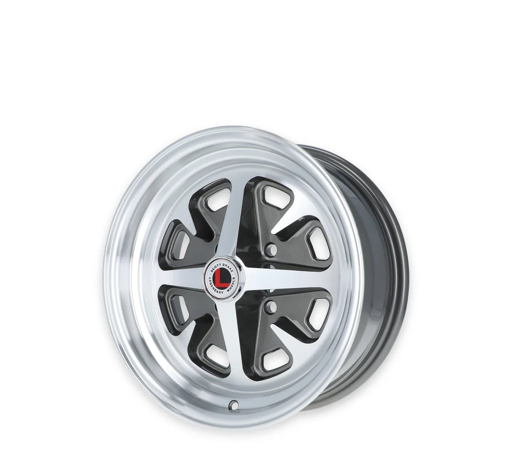Legendary WheelsLegendary Wheels Magnum 400 - 15x6 - 4x4.5 - 3.75 BS - Charcoal/MachinedLW40-50644B - Back View