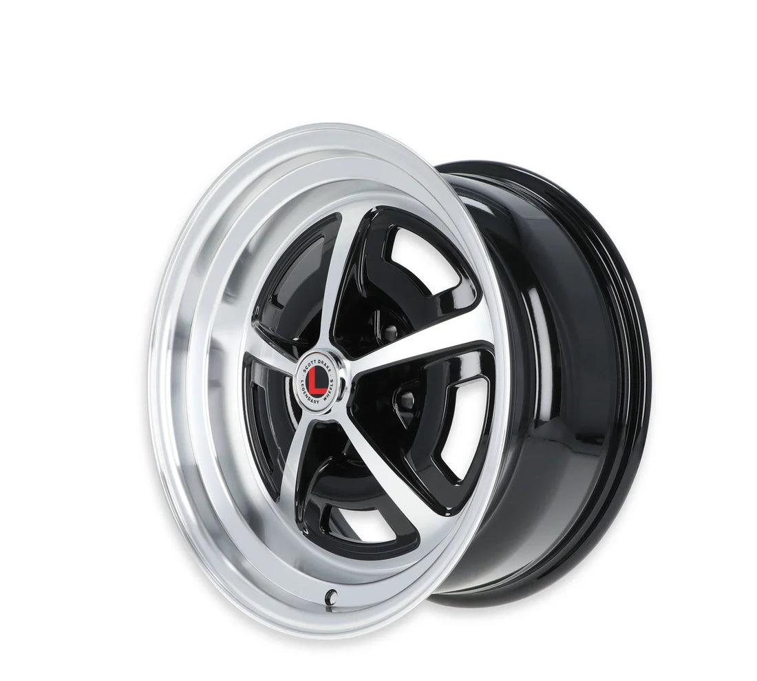 Legendary WheelsLegendary Wheels Magnum 500 - 17x8 - 5x4.5 - 4.75 BS - Gloss Black/MachinedLW50-70854A - Side View