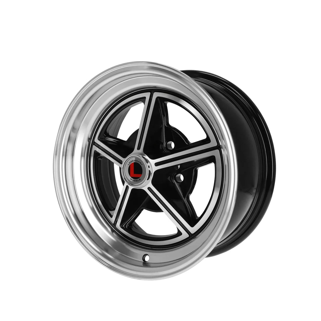 Legendary WheelsLegendary Wheels Magstar II - 15x7 - 5x4.5 - 4.25 BS - Gloss Black/MachinedLW30-50754A - Side View