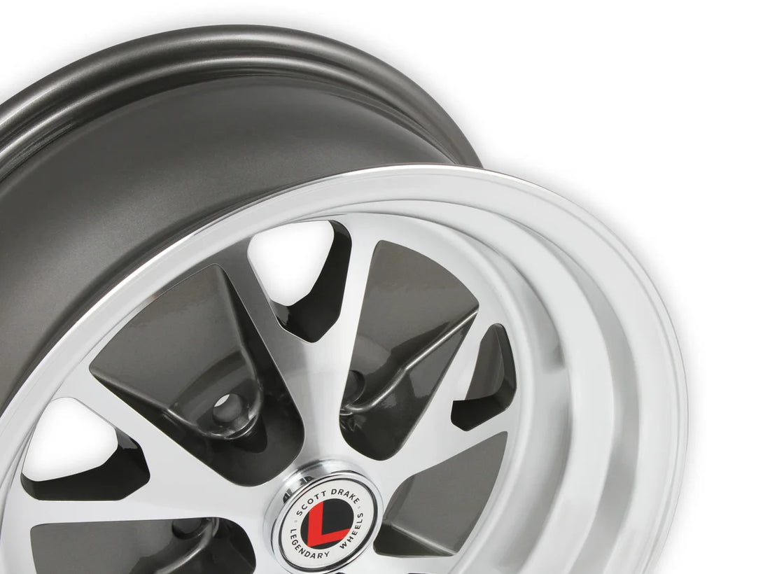 Legendary WheelsLegendary Wheels Styled - 15x7 - 5x4.5 - 4.25 BS - Charcoal/MachinedLW20-50754B - Back View