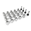 Load image into Gallery viewer, Legendary WheelsSet of (20) 1/2"-20 Lug Nuts &amp; (4) Valve StemsLW-LN003-20 - Main Product View