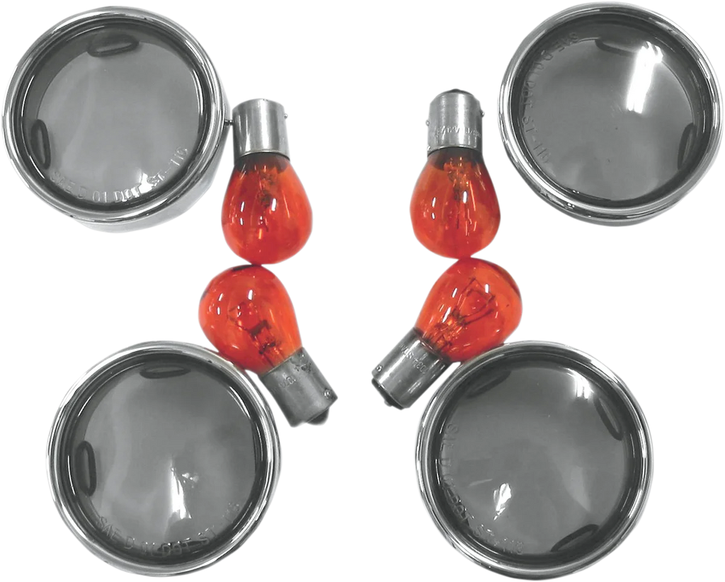 Lens Kit with Trim Ring - Smoke DragSpecialties L12-0226L - Main Product View