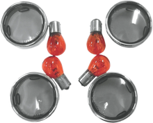 Load image into Gallery viewer, Lens Kit with Trim Ring - Smoke DragSpecialties L12-0226L - Main Product View