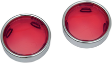 Load image into Gallery viewer, Lens w/Trim Ring - Red DragSpecialties 12-0227-LR - Main Product View