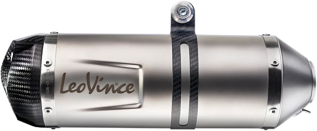 LeoVince 50x270mm Stainless Steel LV One Evo Muffler 9775U - Side View