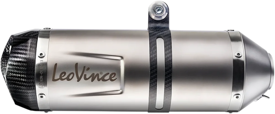 LeoVince 50x270mm Stainless Steel LV One Evo Muffler 9775U - Side View