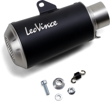 Load image into Gallery viewer, LeoVince 54mm Universal LV-10 Slip-On Muffler - Black Edition 9746BU - Main Product View