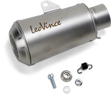 Load image into Gallery viewer, LeoVince 54mm Universal LV-10 Slip-On Muffler - Black Edition 9746BU - Side View