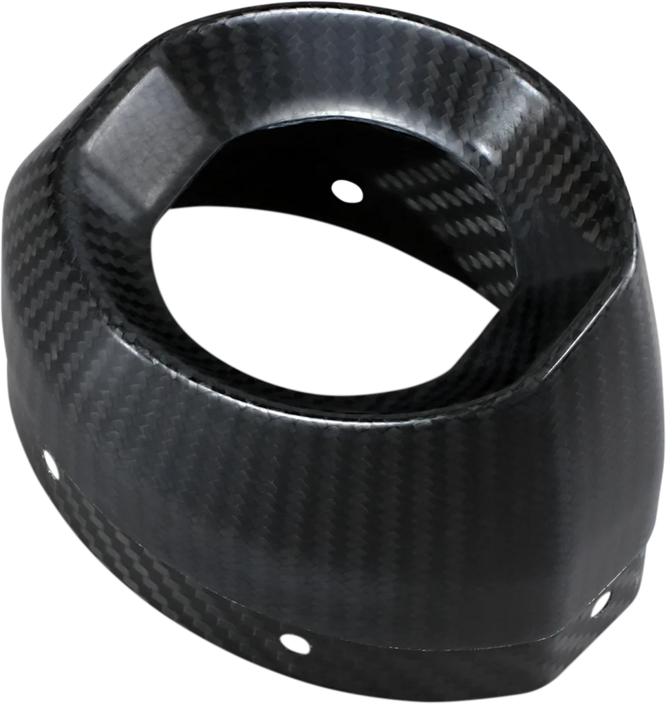 LeoVince End Cap - Carbon Fiber - X3 303736713R - Side View