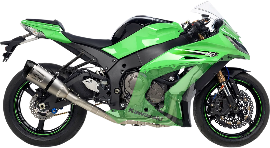 LeoVince Factory S Exhaust - Carbon Fiber - YZF-R6 8482SNU - Side View