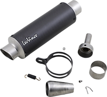 Load image into Gallery viewer, LeoVince GP Corsa Matte Muffler - Universal 9736MU - Main Product View