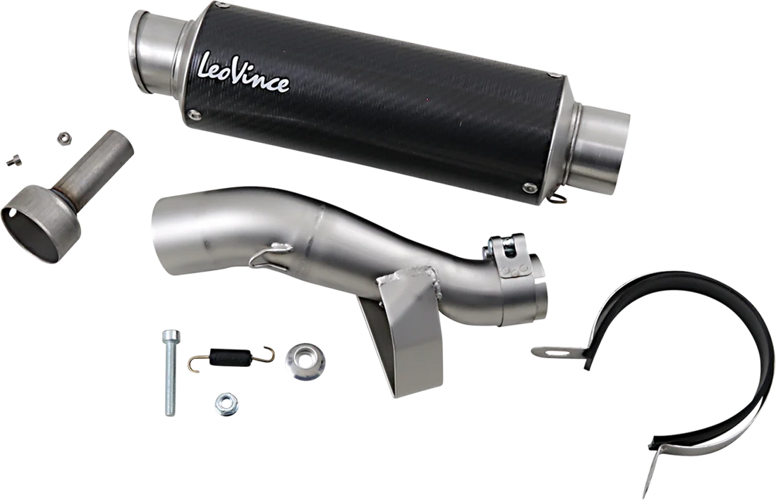 LeoVince GP Corsa Slip-On Muffler 3395U - Side View