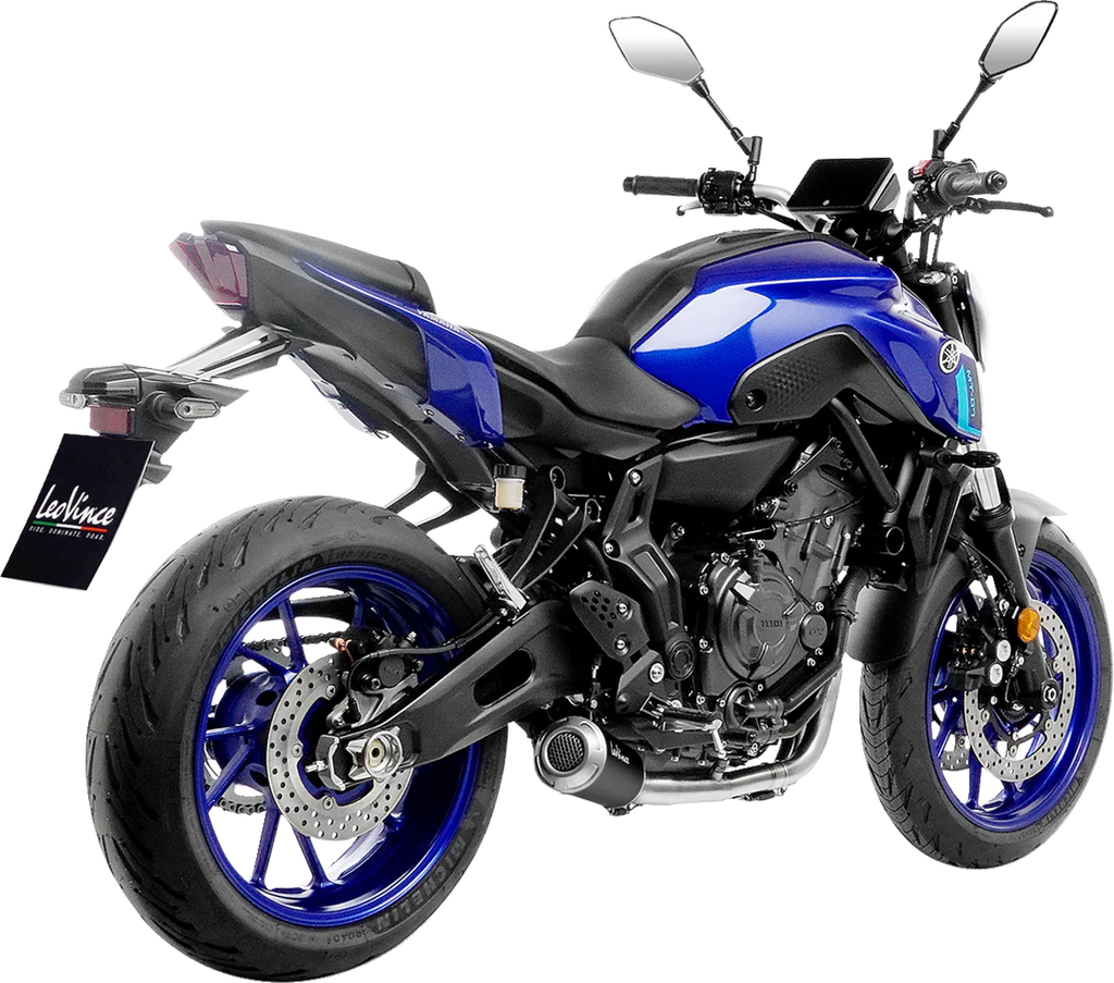 LeoVince LV-10 Black Edition Exhaust System 15264BU - Side View