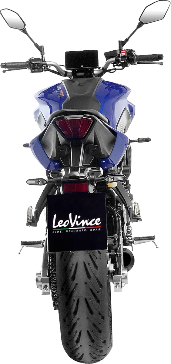 LeoVince LV-10 Black Edition Exhaust System 15264FBU - Back View