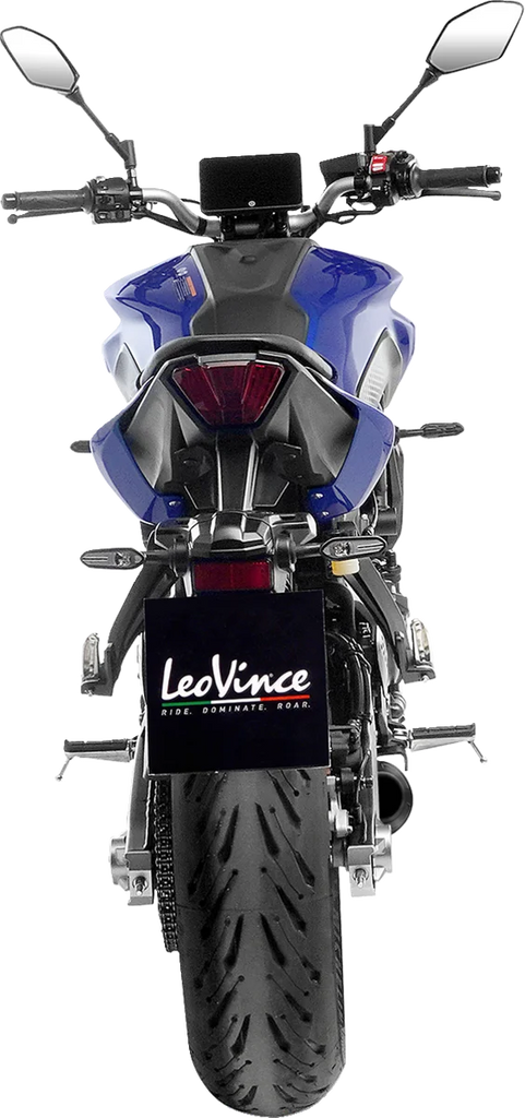 LeoVince LV-10 Black Edition Exhaust System 15264FBU - Back View