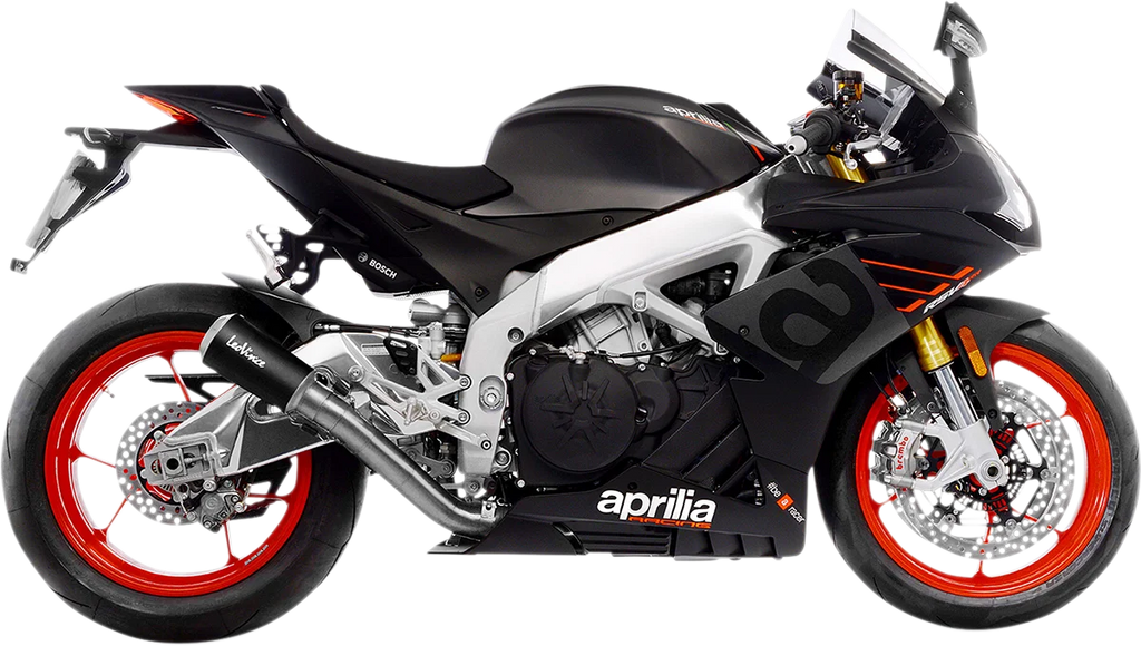 LeoVince LV-10 Black Edition Muffler - RSV4/Tuono 15234BU - Main Product View