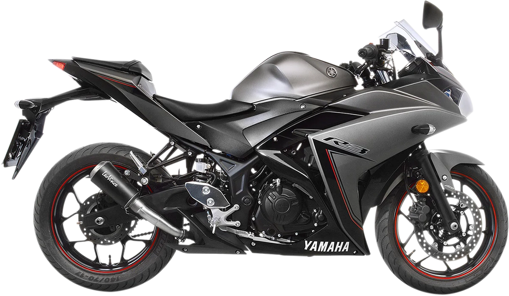 LeoVince LV-10 Black Edition Muffler - YZF-R3 15212BU - Main Product View