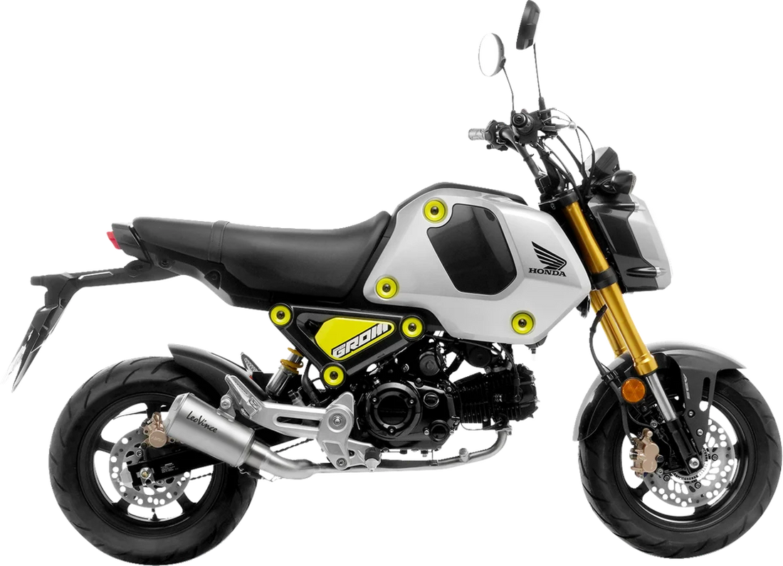 LeoVince LV-10 Exhaust - Black 15253BU - Side View