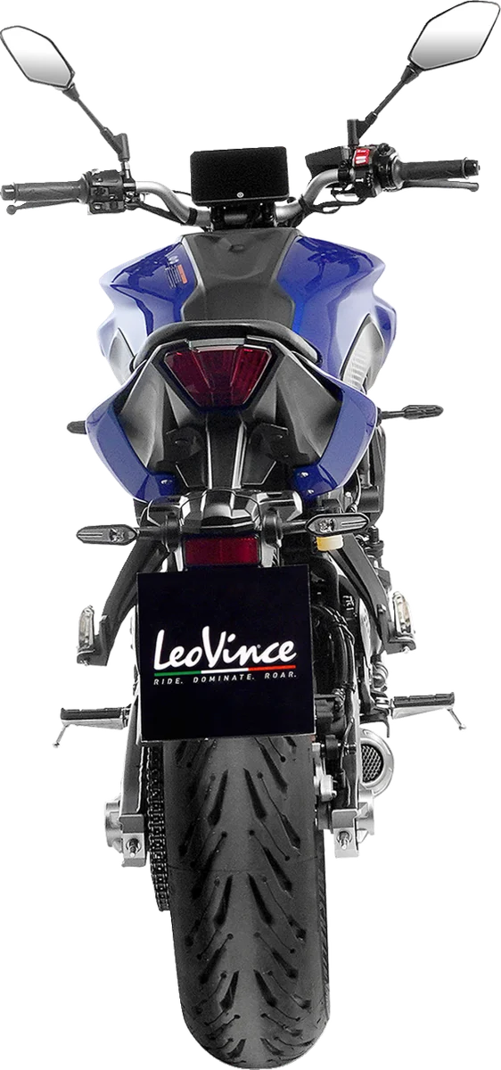 LeoVince LV-10 Exhaust System - Carbon Fiber 15264CU - Side View
