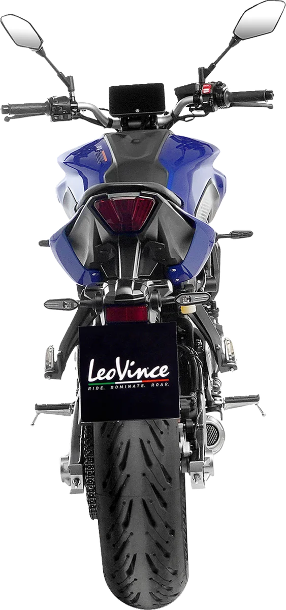 LeoVince LV-10 Exhaust System - Stainless Steel 15264U - Back View