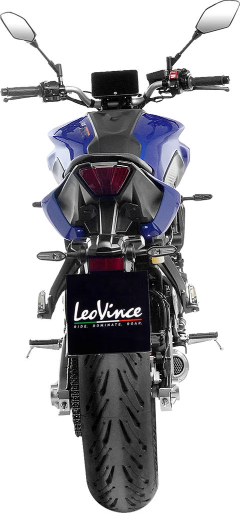 LeoVince LV-10 Exhaust System - Stainless Steel 15264U - Back View